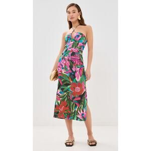 FARM Rio Jardin de Reve multi midi dress NWT XL